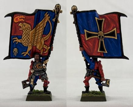 Warhammer The Empire Battle Standard Bearer with Griffon Banner by the Goat