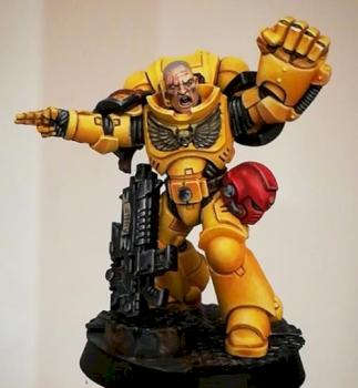 Imperial Fists Intercessor Sgt by FredPaints