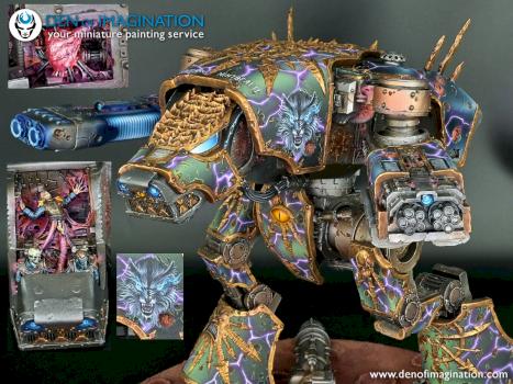 Chaos Warhound Scout Titan by DEN of IMAGINATION