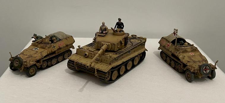 Afrika Korps SdKfz 251/10 - Tiger 1 - SdKfz 251/8 by DonAngelico