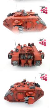 Blood Angels Land Raider Crusader by malinek28