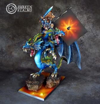 Egrimm van Horstmann on Chaos Dragon Baudros - classic Tzeentch Champion by Awaken Realms