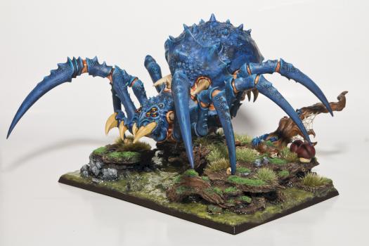 Arachnarok Spider on swamp base by ToBomm