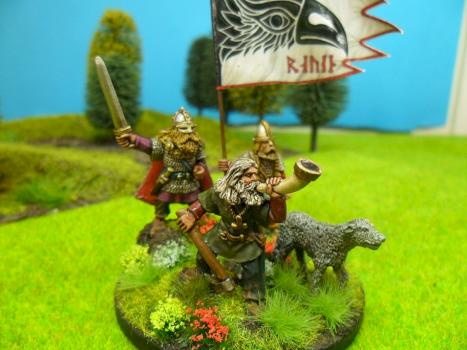 28mm Viking Command Base Saga Foundry Miniatures by avalonindustries2040