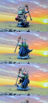 Tzeentch Sorcerer Lord in Terminator Armour by Sotnia