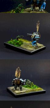 Space Wolves Dreadnought Diorama by Struna