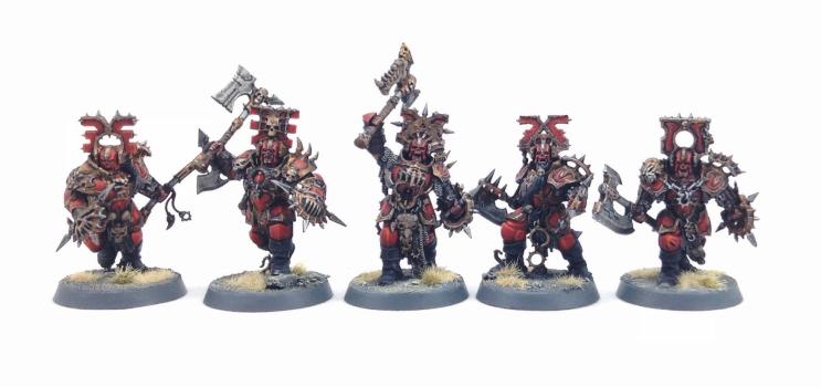 Khorne Bloodbound Blood Warriors by Dante Miniatures