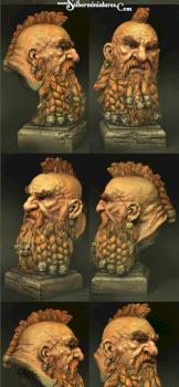 Dwarf Bust height 185mm by Scibor