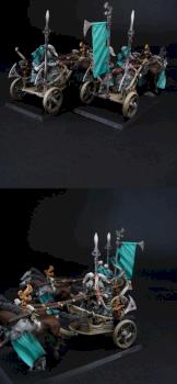 High Elf Tiranoc Chariots by SavageDPainting