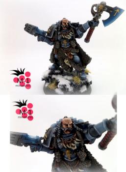 Space Wolves Rune Priest by malinek28