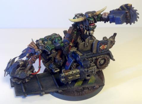 Ork Warboss on bike by Sperian