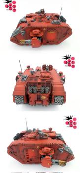 Blood Angels Land Raider Redeemer by malinek28