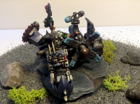Ork Big Mek on bike by Sperian