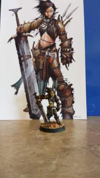Pathfinder Miniatures: Amiri, Iconic Human Barbarian by SMChristopher