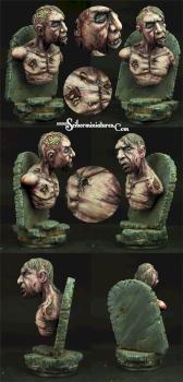 Zombie Bust 120mm by Scibor