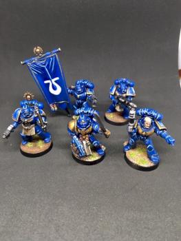 COMPANY COMMAND ULTRAMARINES SPACE MARINES WARHAMMER 40k by juanlurockerman