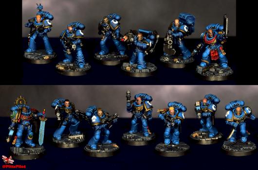 Space Marine Heroes Ultramarines by PittsPilot