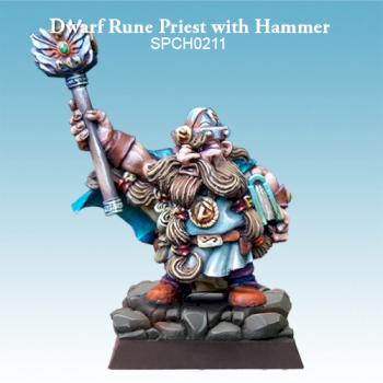 Dwarf Rune Priest with Hammer by SPELLCROW