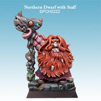 Nothern Dwarf with Staff by SPELLCROW