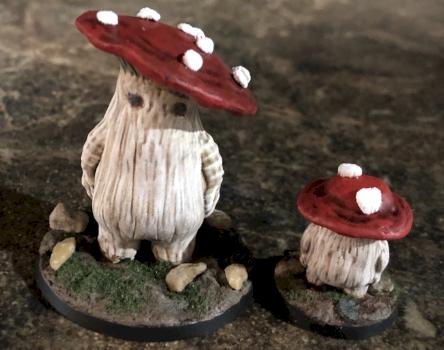 Mushroom parent and mushroom child by Dualkitsune