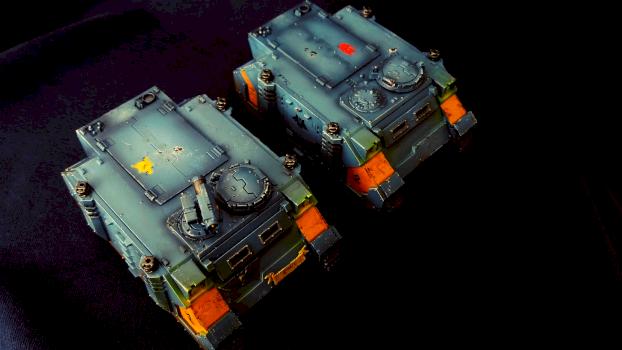 Space wolves Rhinos by dogparry