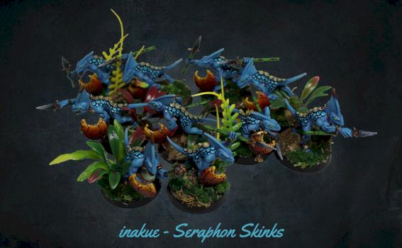 Seraphon Skinks by inakue