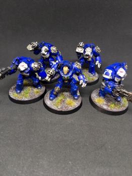 TERMINATORS SQUAD ULTRAMARINES SPACE MARINES WARHAMMER 40k by juanlurockerman