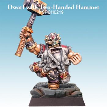 Dwarf with Two-Handed Hammer by SPELLCROW