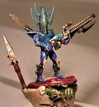 Dark Eldar warrior lizard stomp by Chukka