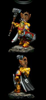 Imperial fists captain in gravis armor by RAFF