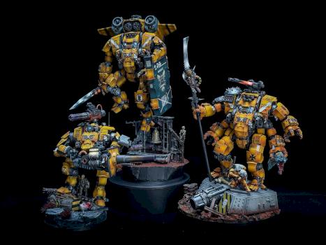 Warhammer 40k  Dreadnought Squad by Dung Hoang