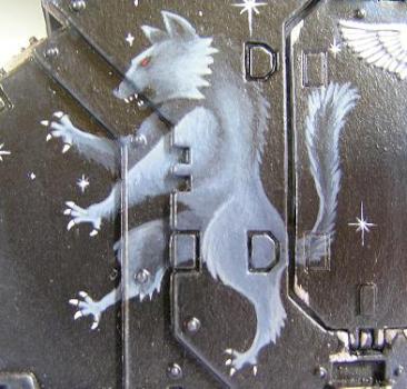 Wolf Mural on Land Raider by Telstar0101