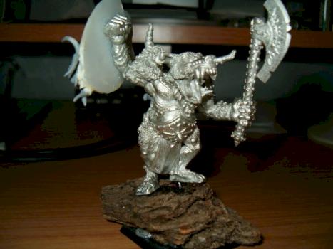 Beastmen Doombull Hand weapon & shield 1 by bilbon 007