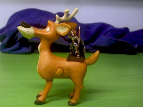 Wood Elf on Great Stag (conversion) by Monoceros