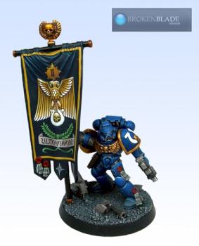 Space Marine Standard Bearer by Brokenblade