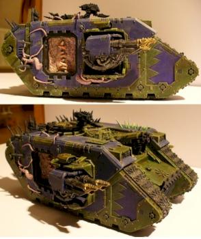 Chaos Land Raider WIP by Harlekin