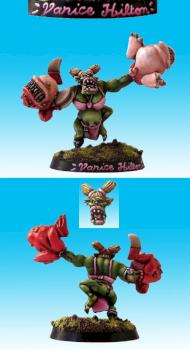 Varice Hilton, Blood Bowl Orc Cheerleader by Maneu