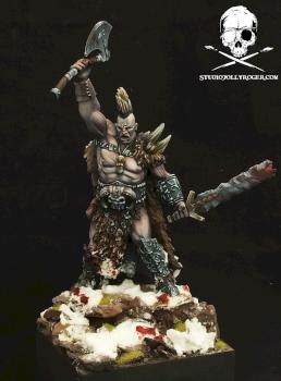 Ouroboros Miniatures Barbarian King by Jolly Roger Studio