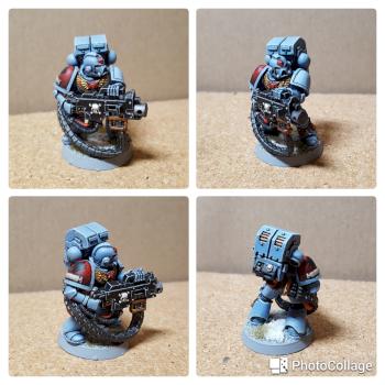 Space wolf grey hunter heavy bolter by WitchesBlade