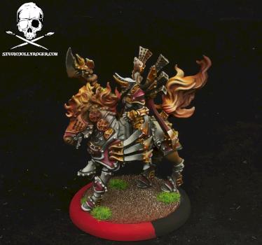 Red Menoth Feora, The Conquering Flame by Jolly Roger Studio