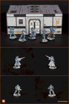 Pan O IceStorm Squad w/ Asiimov inspired weapons by zanygami