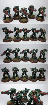 Dark Angels Hellblasters squad by Kova