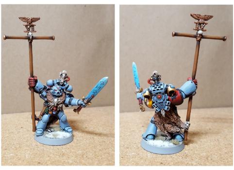 Space wolves banner bearer by WitchesBlade
