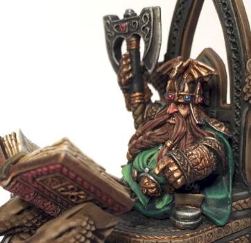 Thorgrim Grudgebearer, Dwarf King on Throne by da_griech