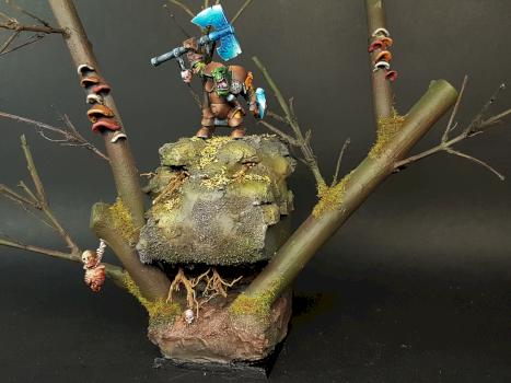 Ork Boss in Haunted Forest by pablito.arte