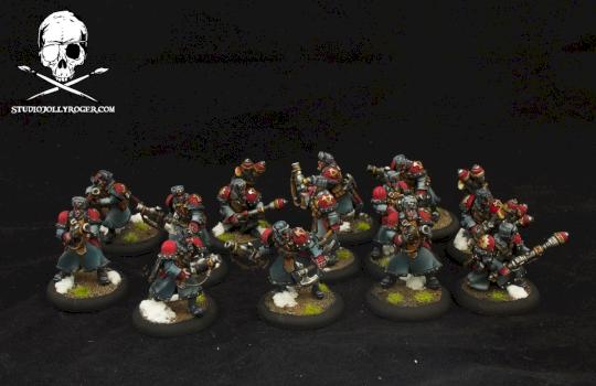 Khador Winter Guard Infantry by Jolly Roger Studio