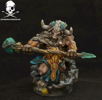 Judgment the Game Doenrakkar - Minotaur Shaman by Jolly Roger Studio