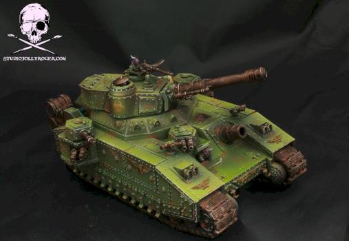 Nurgle's Renegade Militia Baneblade by Jolly Roger Studio