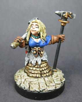 03835: Dwarf Forge Priestess by mikecarrero