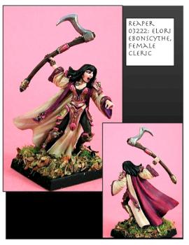 lady in pink carrying a scythe by ALizardInCrimson
